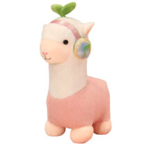 25-68cm Alpaca Lamb With Headphones Soft Stuffed Plush Toy