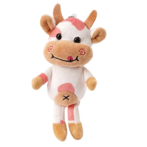 15cm Kawaii Milk Cow Soft Plush Keychain Toy