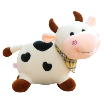 28cm Cartoon Animal Cattle Cow Soft Plush Toy