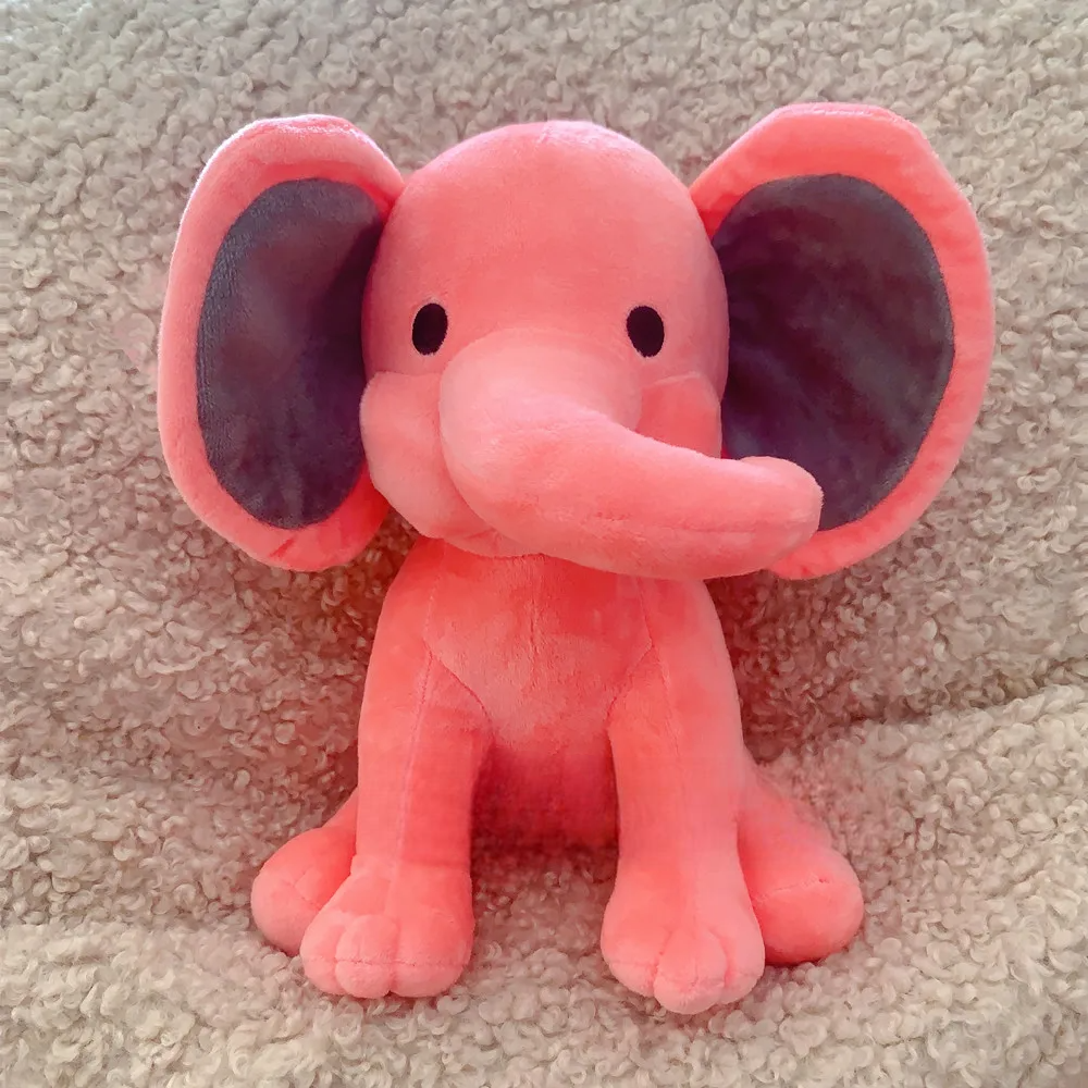 Kawaii Grey Ears Baby Elephant Soft Stuffed Plush Toy