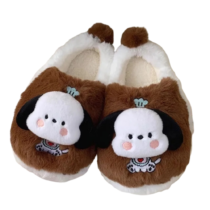 Kawaii Pochacco Fluffy Soft Stuffed Plush Slippers