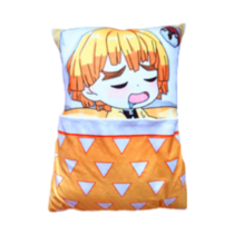 30cm Anime Demon Slayer Zenitsu Agatsuma Soft Plush Pillow