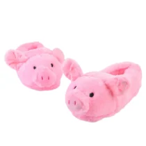 Kawaii Pink Animal Pig Soft Stuffed Plush Slippers