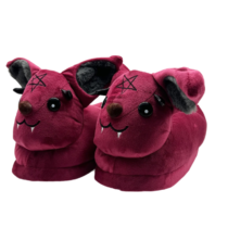 Blood Devil Rabbit Soft Stuffed Plush Slippers
