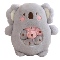 Koala With Pudding Mini Balls Soft Stuffed Plush Bag