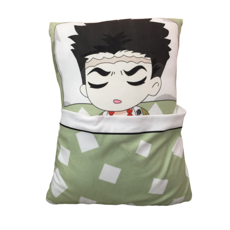 Anime Demon Slayer Sleeping Gyomei Himejima Soft Plush Pillow
