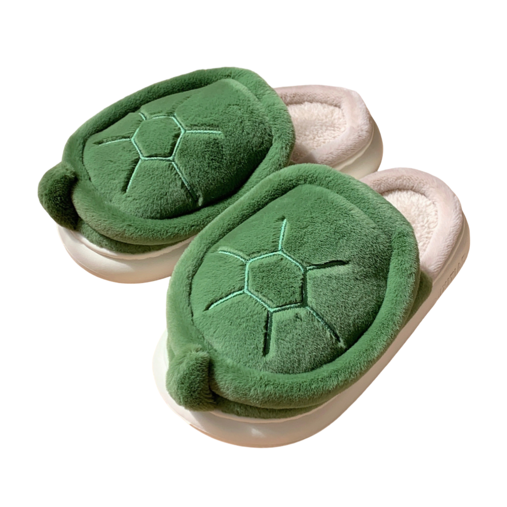 Kawaii Cartoon Turtle Soft Stuffed Plush Slippers