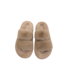 35-42cm Women Warm Winter Fur Soft Plush Slippers