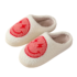 Kawaii Lighting Smiley Face Warm Soft Plush Shoes