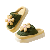 Kawaii Flower Winter Warm Soft Plush Slipper