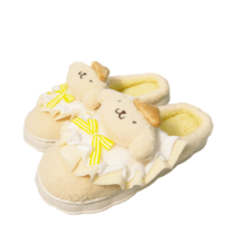 Sanrio Cartoon Pompompurin Soft Plush Slippers