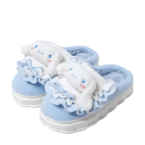 Sanrio Cartoon Cinnamoroll Soft Plush Slippers