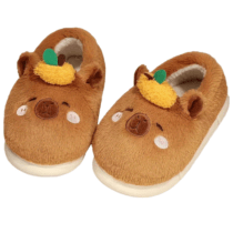 Cartoon Capybara Soft Plush Slippers