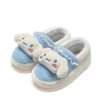 Kawaii Cartoon Cinnamoroll Novelty Soft Plush Slipper Shoes