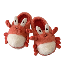 Kawaii Cartoon Crab Novelty Soft Plush Slipper