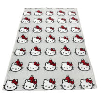 Cartoon Large Hello Kitty Christmas Hat Soft Plush Blanket