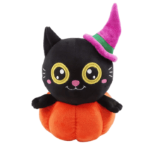 27cm Halloween Pumpkin Cat Soft Stuffed Plush Toy