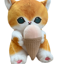 Mofusand Cat With Ice Cream Soft Stuffed Plush Toy