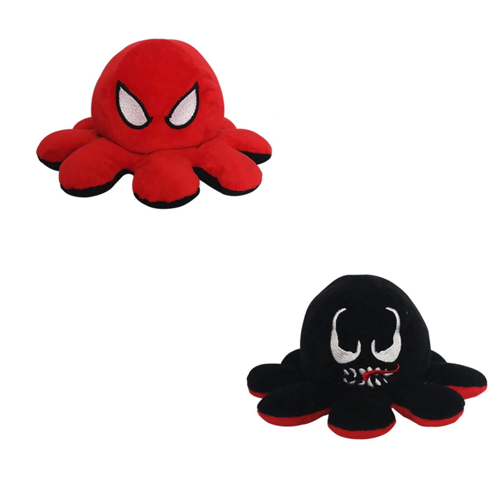 Reversible Spiderman And Venom Octopus Soft Plush Toy