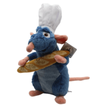 28cm Cartoon Ratatouille Remy Mouse With Bread Soft Stuffed Plush Toy