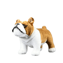 28cm Brown Bulldog Soft Stuffed Plush Toy