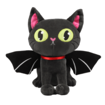 28cm Black Batcat Halloween Soft Stuffed Plush Toy