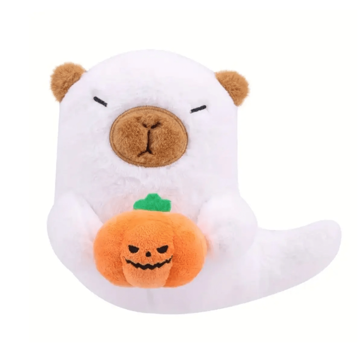 20cm Halloween Capybara With Pumpkin Soft Stuffed Plush Toy