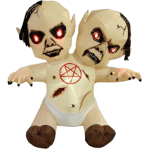 Halloween Two Headed Zombie Inflatable Soft Plush Toy