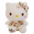 32cm Cartoon Sanrio Flower Print Hello Kitty Soft Stuffed Plush Toy