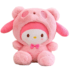 Sanrio My Melody Cross Dressing Pink Bear Plush Toy