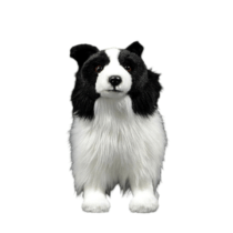 25cm Tiny Heart Border Collie Soft Stuffed Plush Toy