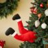 Christmas Santa Claus Plush Legs