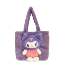 Kuromi Cartoon Soft Plush Shoulder Bag