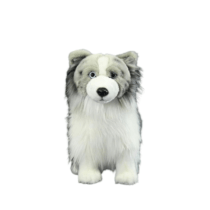 Merle Border Collie Dog Soft Stuffed Plush Toy