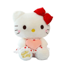 60cm Sanrio Cartoon Hello Kitty With Heart Soft Stuffed Plush Toy