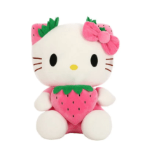 22cm Sanrio Hello Kitty Plush With Strawberry Soft Stuffed Plush Toy