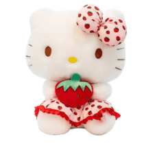 25cm Sanrio Cartoon Hello Kitty With Strawberry Soft Stuffed Plush Toy