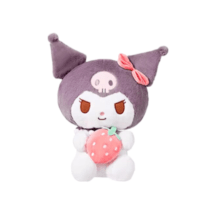 39cm Sanrio Kuromi Soft Stuffed Plush Toy With Strawberry