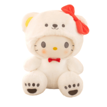 45cm Sanrio Hello Kitty White Cross Dressing Soft Stuffed Plush Toy