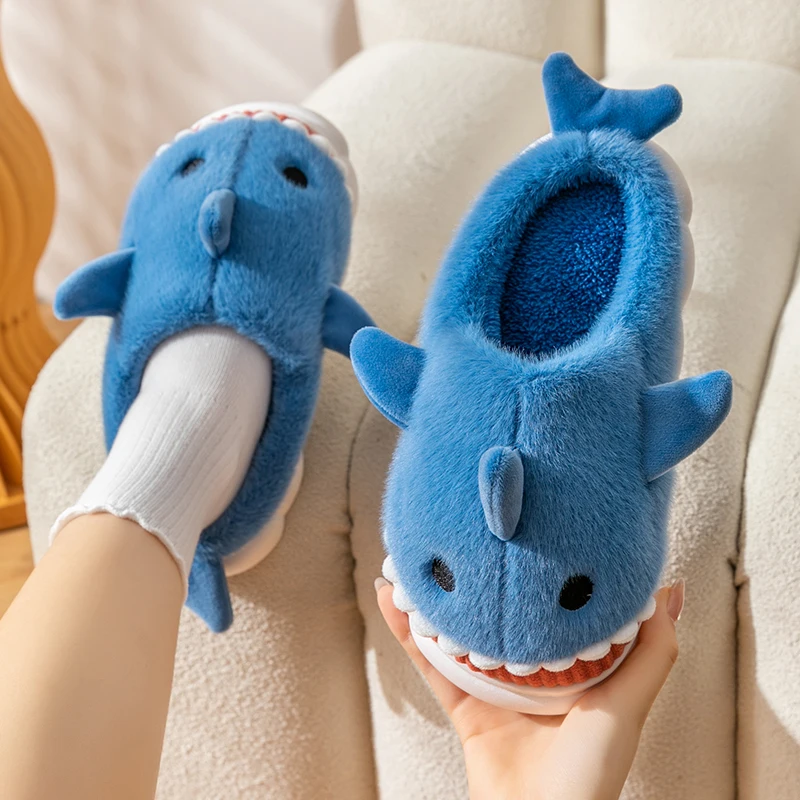 Shark Soft Plush Slippers