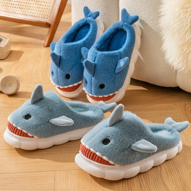 Shark Soft Plush Slippers