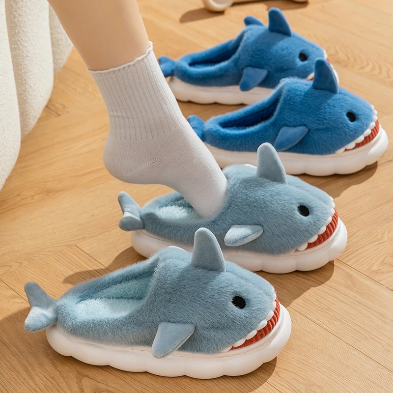 Shark Soft Plush Slippers
