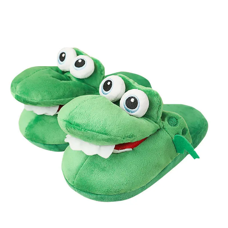 Women's Funny Winter Indoor Walking Home Shoes Crocodile Cotton Slippers Plush Toys Women's Funny Winter Indoor Walking Home Shoes Crocodile Cotton Slippers Plush Toys