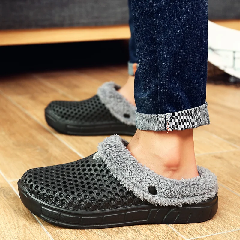 Warm Casual Plush Slippers For Men