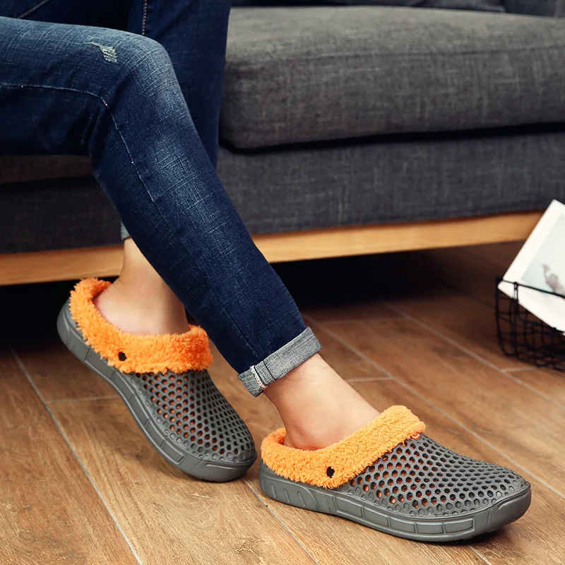 Warm Casual Plush Slippers For Men