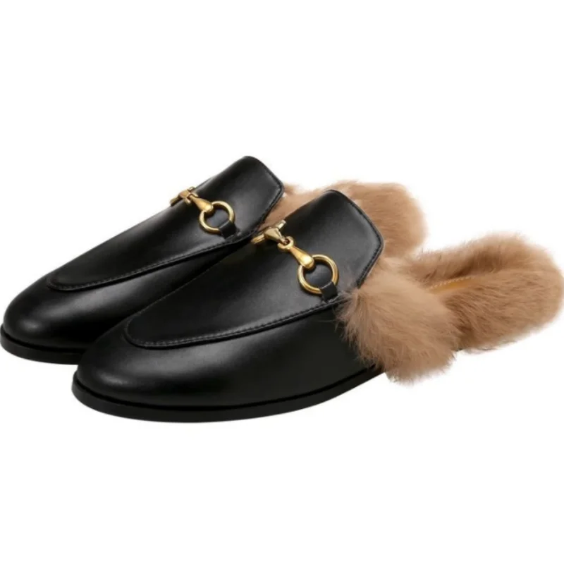 Warm Thicken Plush Fur Slippers Warm Thicken Plush Fur Slippers
