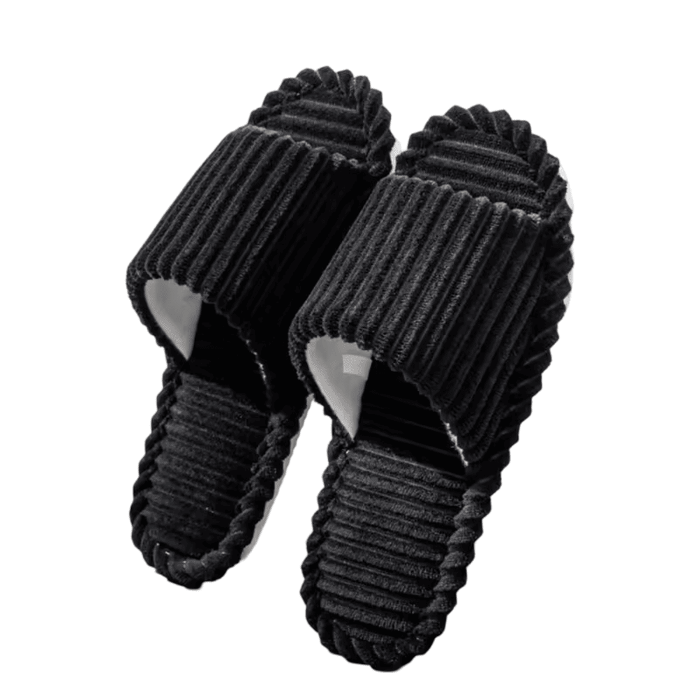 Striped Pattern Winter Indoor Soft Slippers