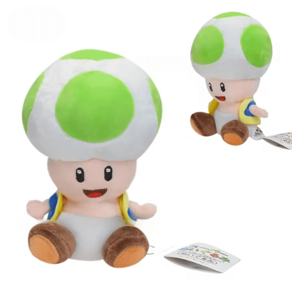 Cartoon Super Mario Green Toad Plush Toy Cartoon Super Mario Green Toad Plush Toy