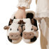Cartoon Cow Soft Plush Slippers