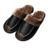 Winter PU Leather Slippers For Men